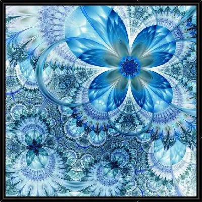 Картина Фрактал холодные вихри