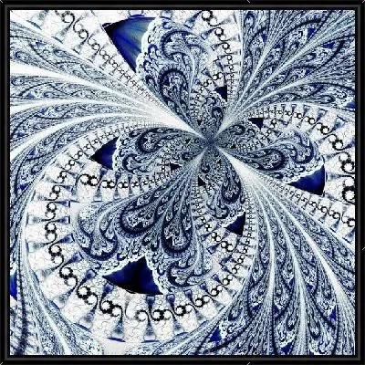 Картина Фрактал ледяной узор