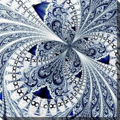 Постер Фрактал ледяной узор
