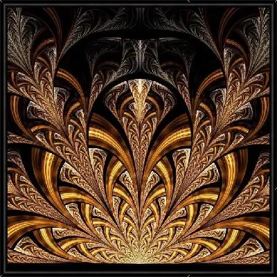 Картина Фрактал золотые врата