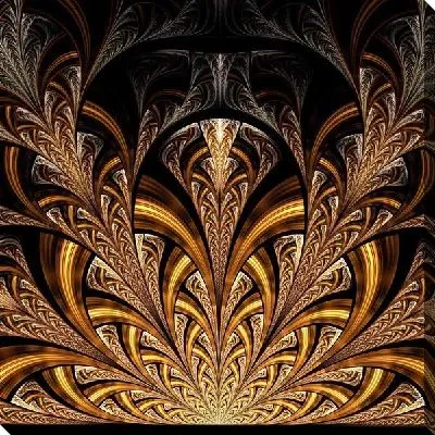 Постер Фрактал золотые врата