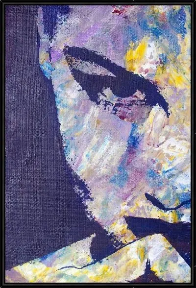 Картина Девушка в фиолетовых тонах