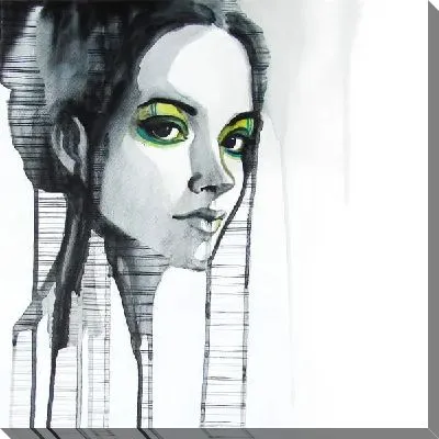 Картина маслом Рисунок девушки