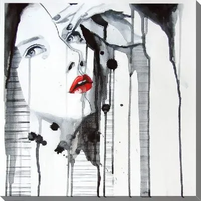 Картина маслом Рисунок девушки №2