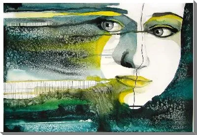 Картина маслом Рисунок девушки №4