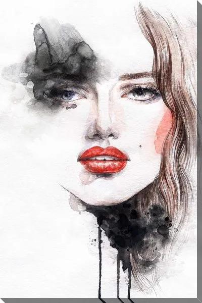 Картина маслом Девушка и мода