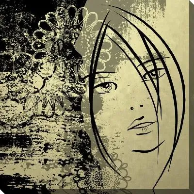 Картина маслом Рисунок девушки №9