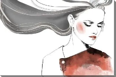 Картина маслом Рисунок девушки №11