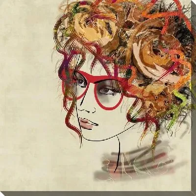 Картина маслом Рисунок девушки №13