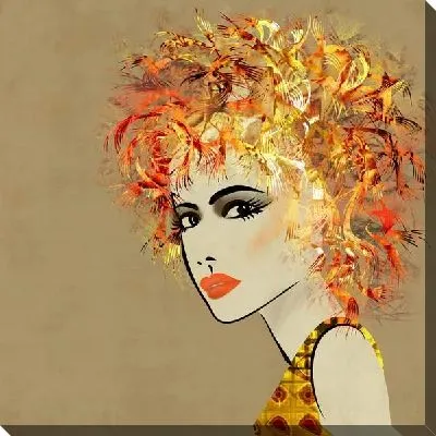 Картина маслом Рисунок девушки №15