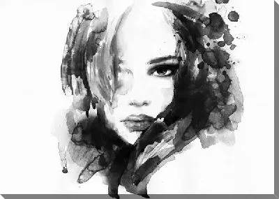 Картина маслом Рисунок девушки №17