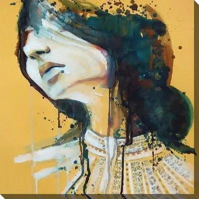 Картина маслом Рисунок девушки №19