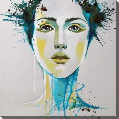 Картина маслом Рисунок девушки №20