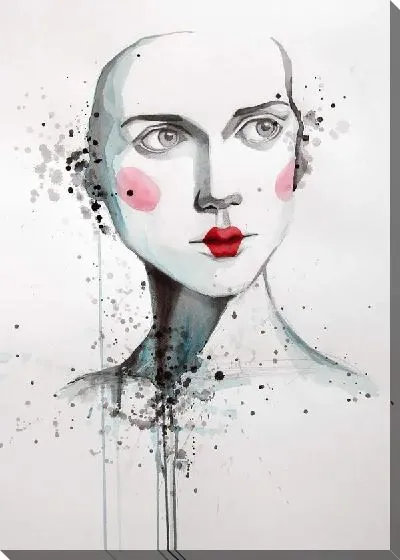 Картина маслом Рисунок девушки №21