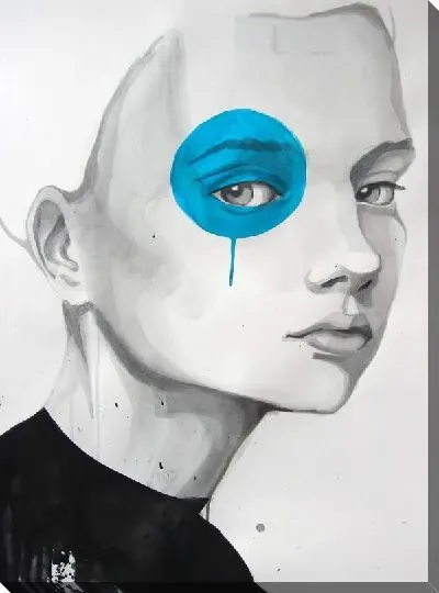 Картина маслом Рисунок девушки №23