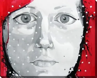 Картина маслом Рисунок девушки №24