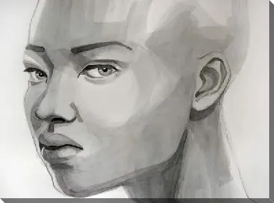 Картина маслом Рисунок девушки №25