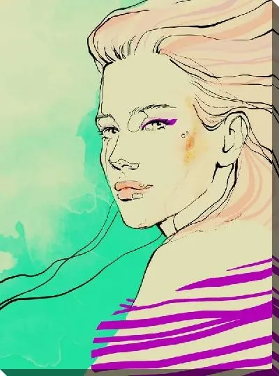 Картина маслом Рисунок девушки №26