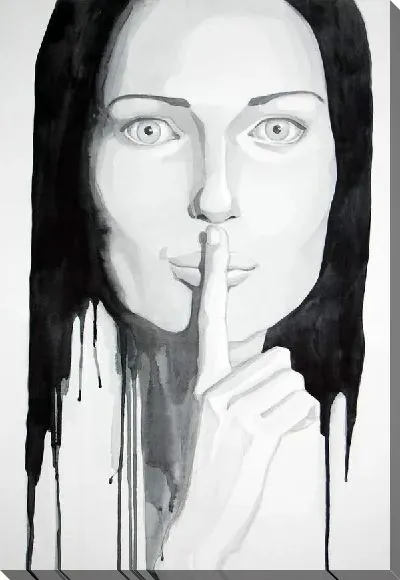 Картина маслом Рисунок девушки №28