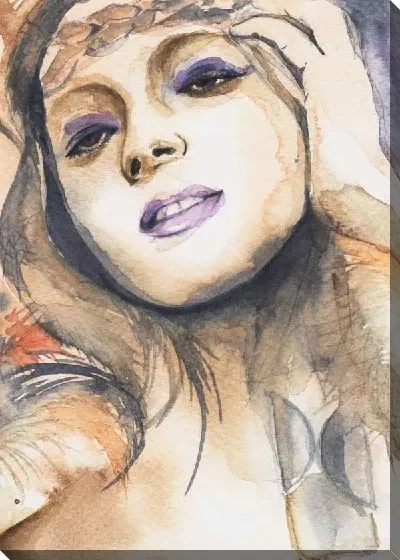 Картина маслом Рисунок девушки №30