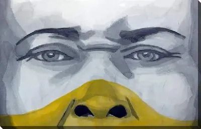 Картина маслом Рисунок девушки №32