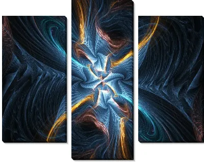 Модульная картина Фрактал бездна