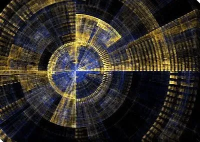 Постер Фрактал механизм времени