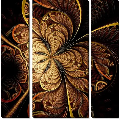 Модульная картина Фрактал полет бабочки