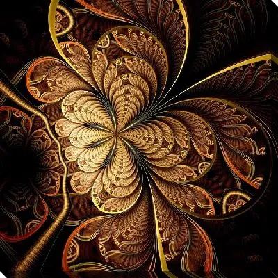 Постер Фрактал полет бабочки