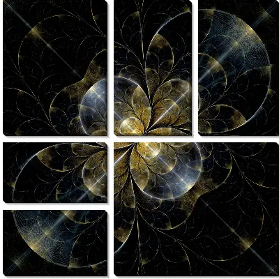 Модульная картина Фрактал бесконечность №2