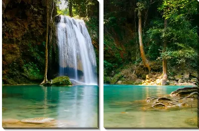 Модульная картина Водопад №36