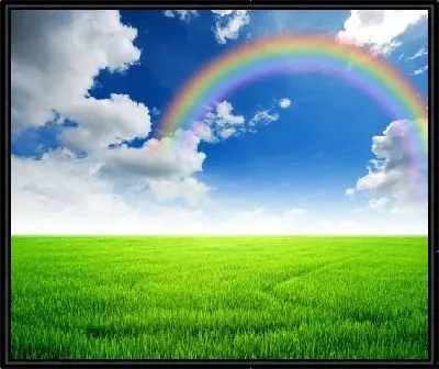 Картина Радуга над полем №2