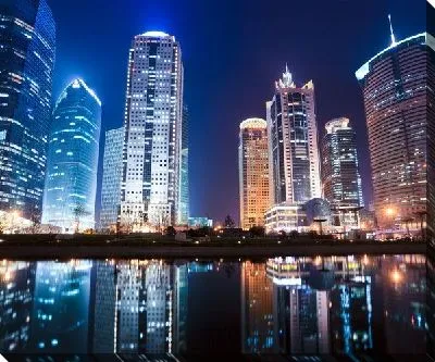 Постер Ночной Шанхай