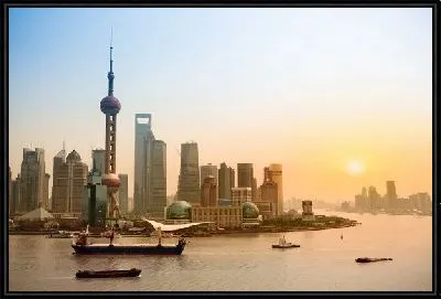 Картина Шанхай на закате