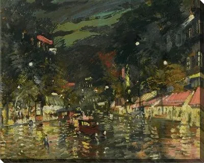 Картина Ночной бульвар в Париже