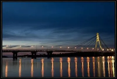 Картина Московский мост в Киеве