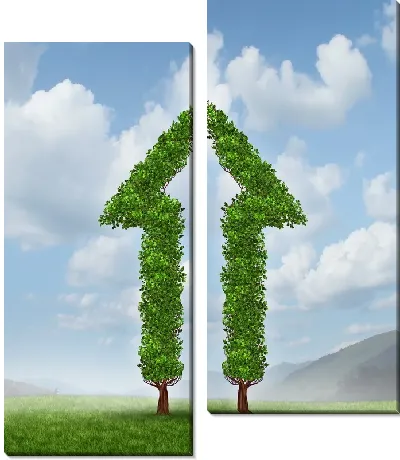 Модульная картина Рост вверх