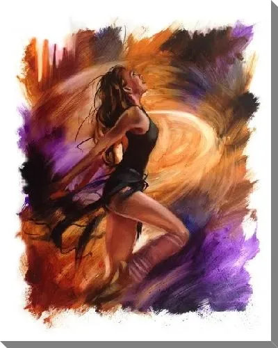 Картина маслом Танцовщица — танец