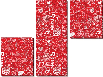 Модульная картина День Святого Валентина