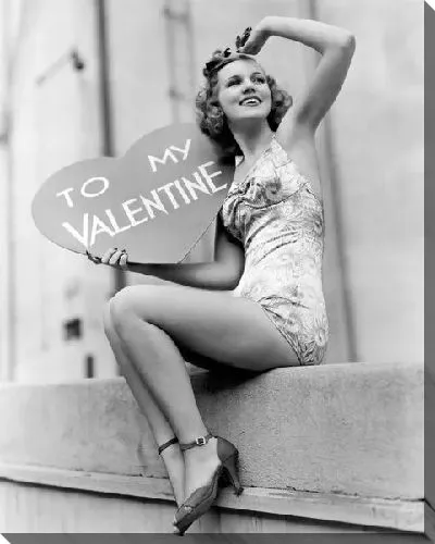 Постер Девушка с Валентинкой