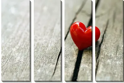 Модульная картина Сердце-валентинка