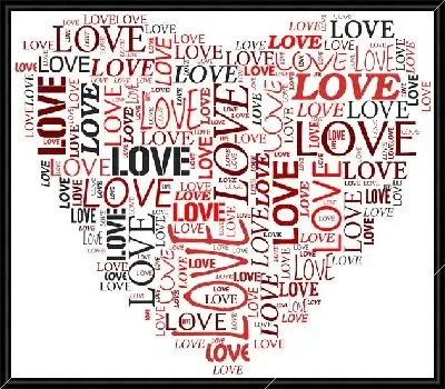 Картина Любовь в форме сердца