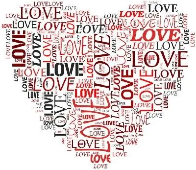 Плакат Любовь в форме сердца