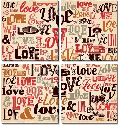 Модульная картина Любовь №2
