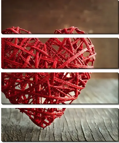 Модульная картина Сердце-валентинка №2