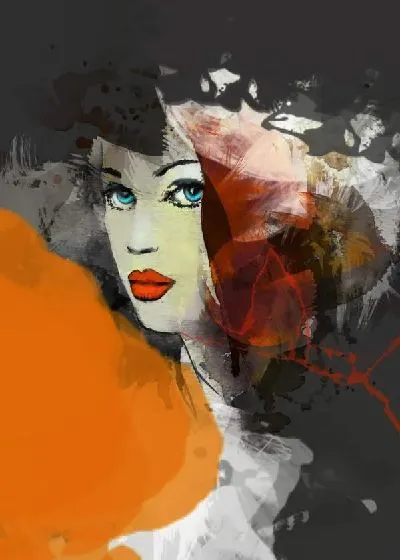 Плакат Арт портрет девушки №4