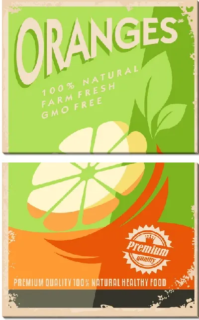 Модульная картина Апельсины №10