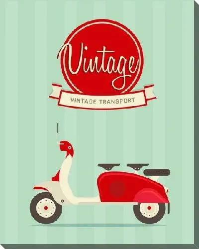 Постер Винтажный мотоцикл