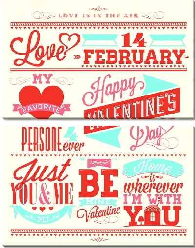 Модульная картина День Святого Валентина №5