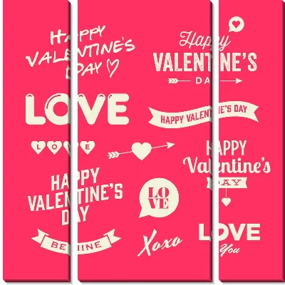 Модульная картина День Святого Валентина №6